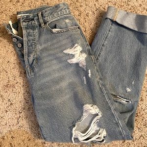 pacsun ripped straight jeans